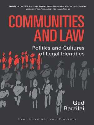 cover image of Communities and Law